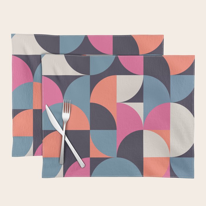 Mid Century Geometric 22 Placemat Gallery Image 1