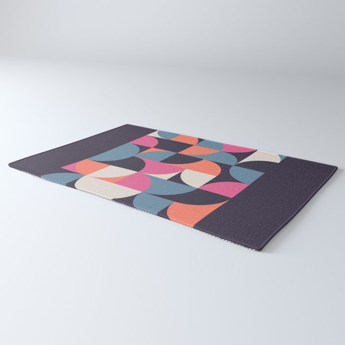 Mid Century Geometric 22 Rug Gallery Image 3