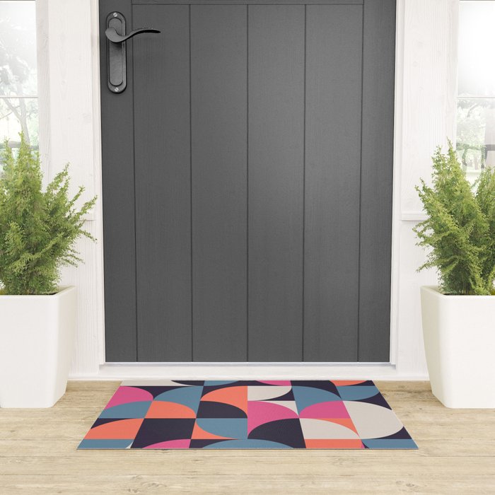 Mid Century Geometric 22 Welcome Mat Gallery Image 3