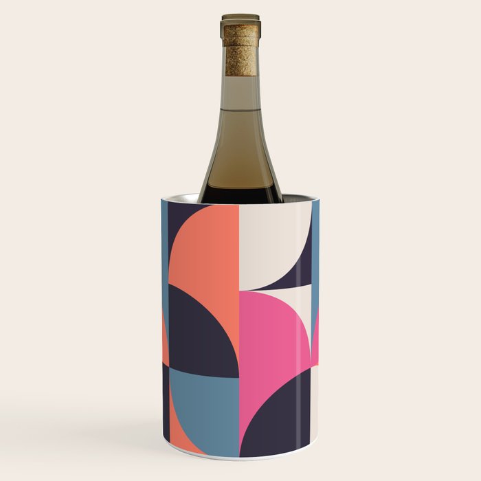 Mid Century Geometric 22 Wine Chiller Gallery Image 1