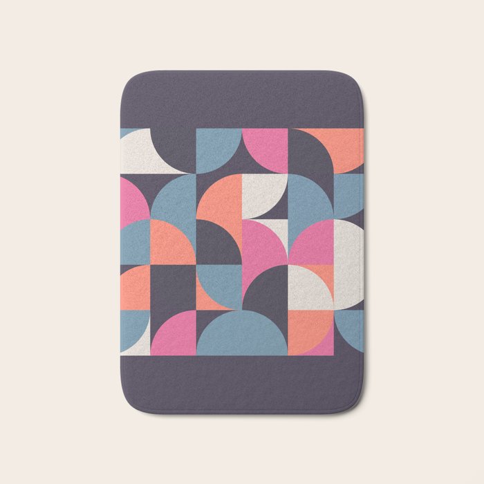 Mid Century Geometric 22 Bath Mat Gallery Image 1