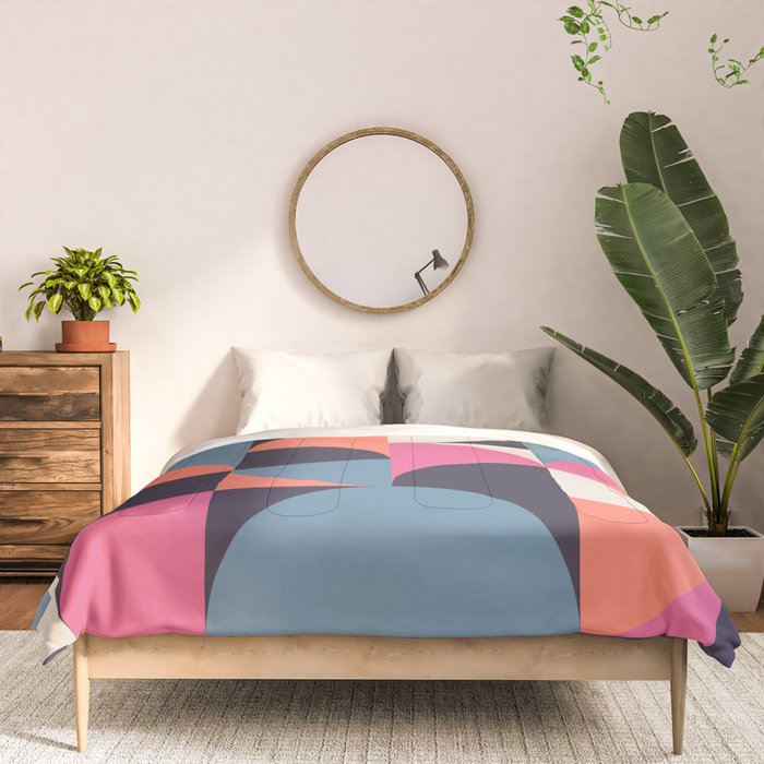 Mid Century Geometric 22 Comforter Gallery Image 3