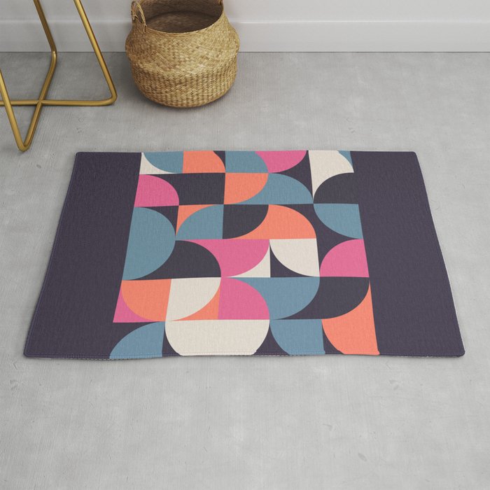 Mid Century Geometric 22 Rug Gallery Image 1