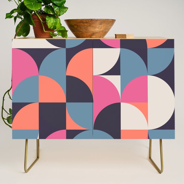 Mid Century Geometric 22 Credenza Gallery Image 1