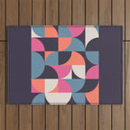Mid Century Geometric 22 Outdoor Rug Gallery Image 1