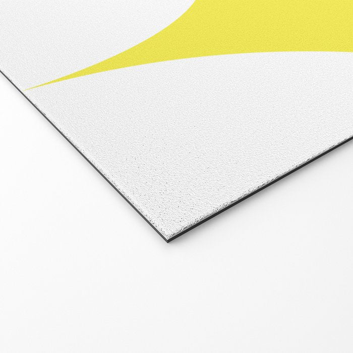 Bold Minimalism CLXXVIII White and Bright Yellow  Welcome Mat Gallery Image 2