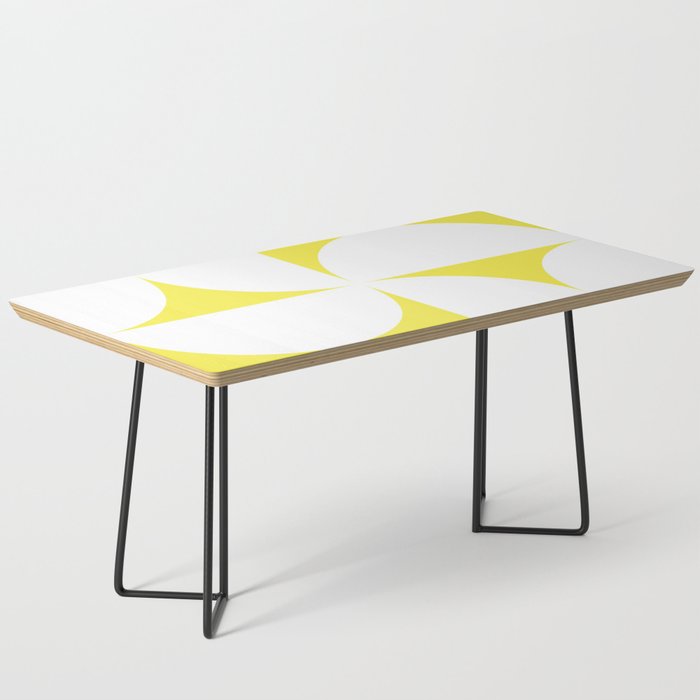 Bold Minimalism CLXXVIII White and Bright Yellow  Coffee Table Gallery Image 1