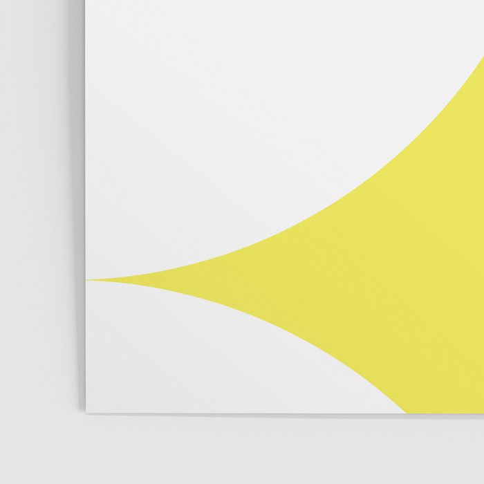 Bold Minimalism CLXXVIII White and Bright Yellow  Poster Gallery Image 3