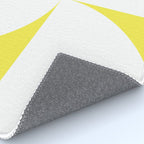 Bold Minimalism CLXXVIII White and Bright Yellow  Rug Gallery Image 4