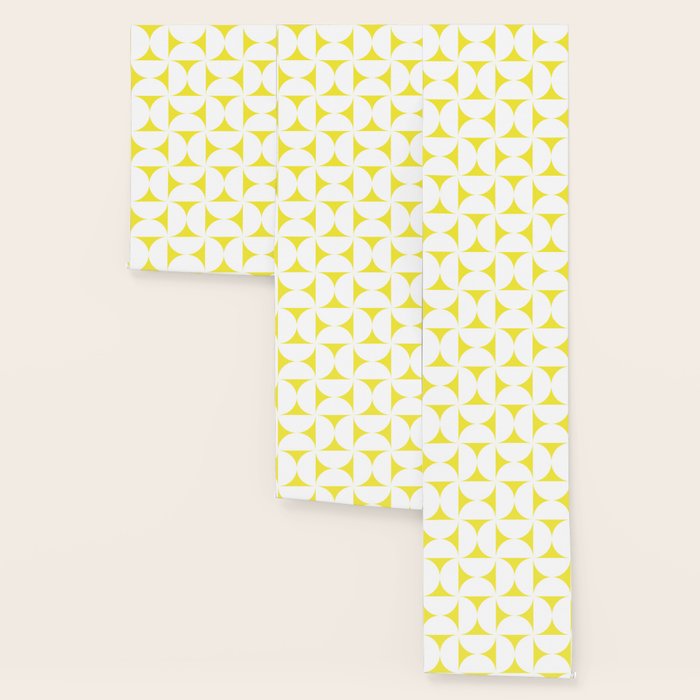Bold Minimalism CLXXVIII White and Bright Yellow  Wallpaper Gallery Image 3
