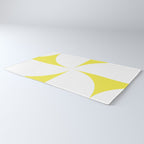 Bold Minimalism CLXXVIII White and Bright Yellow  Rug Gallery Image 3