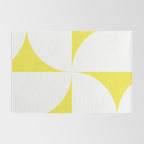 Bold Minimalism CLXXVIII White and Bright Yellow  Rug Gallery Image 2