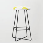 Bold Minimalism CLXXVIII White and Bright Yellow  Stool Gallery Image 1