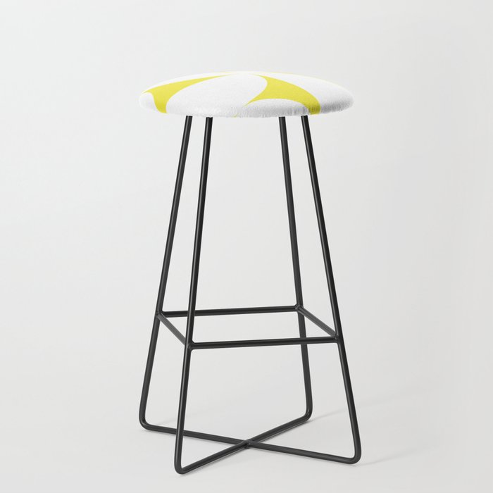 Bold Minimalism CLXXVIII White and Bright Yellow  Stool Gallery Image 1