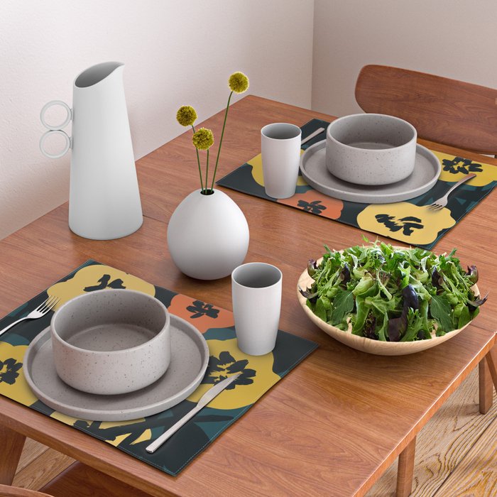 Midnight Flowers Placemat Gallery Image 2