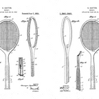 Tennis Racket Patent - Tennis Lover Coach Player Fan Art - White Coffee Mug Gallery Image 2