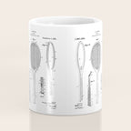 Tennis Racket Patent - Tennis Lover Coach Player Fan Art - White Coffee Mug Gallery Image 4