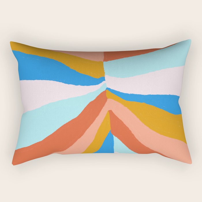 Camryn, rainbow leaf Rectangular Pillow Gallery Image 2