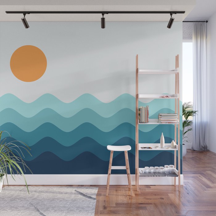 Abstract Landscape 14 Portrait Wall Mural Gallery Image 1