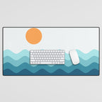Abstract Landscape 14 Portrait Desk Mat Gallery Image 1