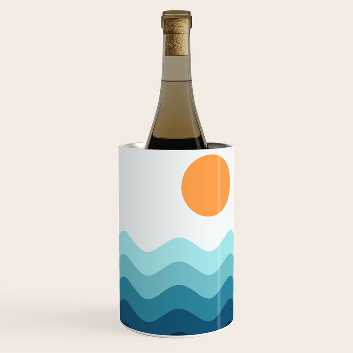 Abstract Landscape 14 Portrait Wine Chiller Gallery Image 2
