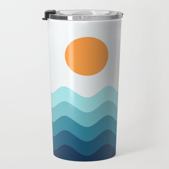 Abstract Landscape 14 Portrait Travel Mug Gallery Image 3
