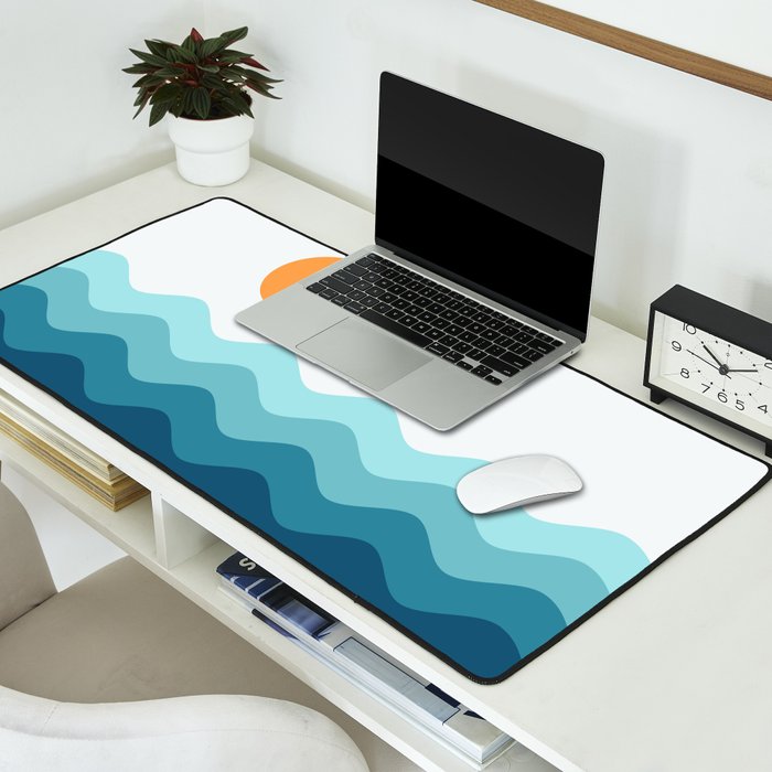 Abstract Landscape 14 Portrait Desk Mat Gallery Image 2