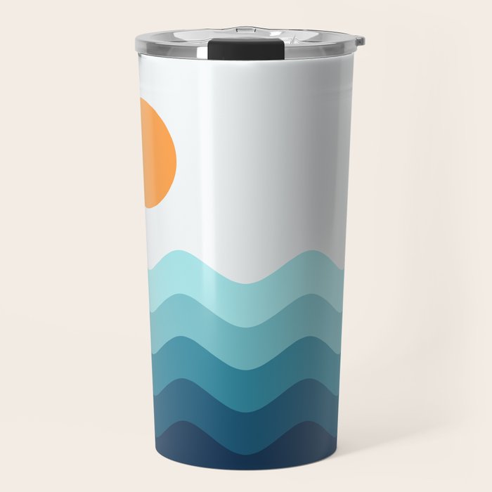 Abstract Landscape 14 Portrait Travel Mug Gallery Image 1