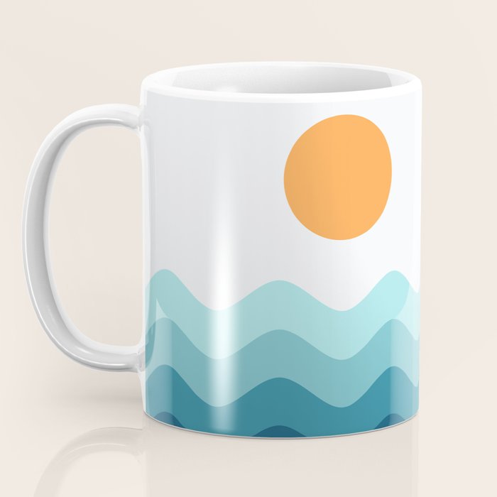 Abstract Landscape 14 Portrait Coffee Mug Gallery Image 3