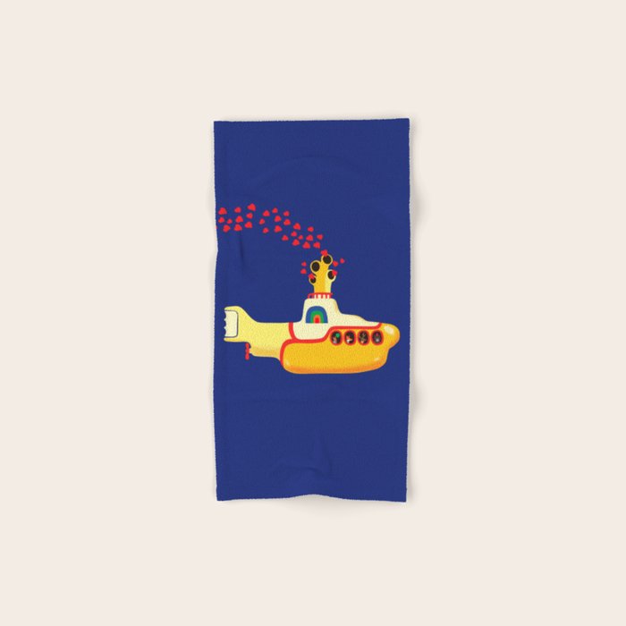 Yellow Submarine Bubbling Love Bath Towel Gallery Image 1