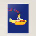 Yellow Submarine Bubbling Love Stationery Card Gallery Image 2