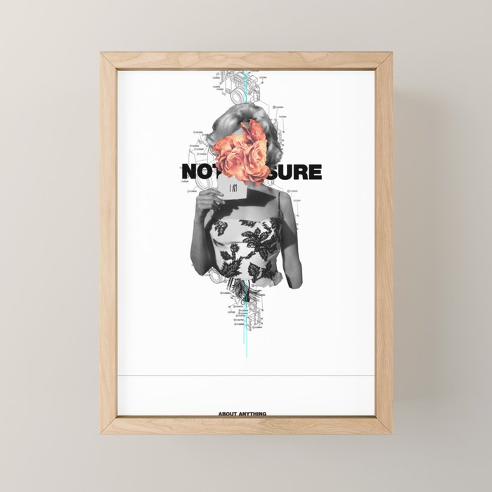 Not Sure About Anything Mini Art Print Gallery Image 1