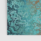Vintage Teal and Copper Rust Poster Gallery Image 3