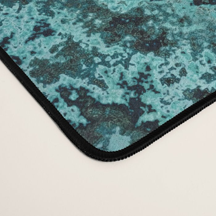 Vintage Teal and Copper Rust Desk Mat Gallery Image 4