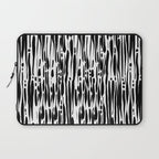 Twisted Ribbons - Black Laptop Sleeve Gallery Image 1