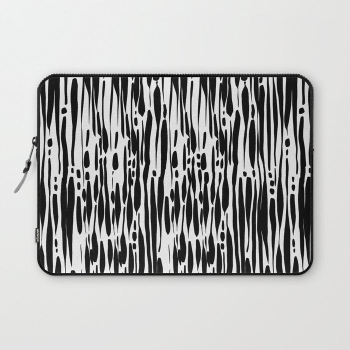 Twisted Ribbons - Black Laptop Sleeve Gallery Image 1