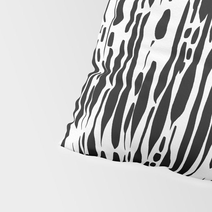 Twisted Ribbons - Black Pillow Sham Gallery Image 4