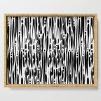 Twisted Ribbons - Black Serving Tray Gallery Image 1