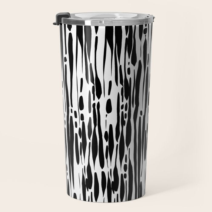 Twisted Ribbons - Black Travel Mug Gallery Image 3