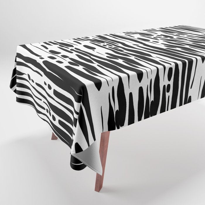 Twisted Ribbons - Black Tablecloth Gallery Image 1