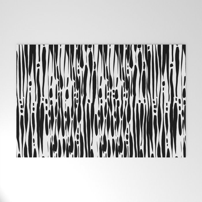 Twisted Ribbons - Black Welcome Mat Gallery Image 1