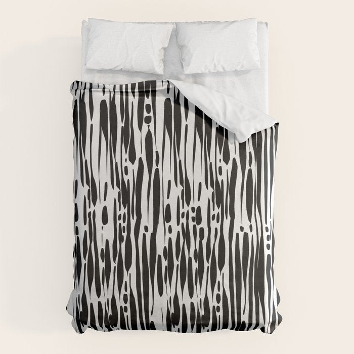 Twisted Ribbons - Black Duvet Cover Gallery Image 1