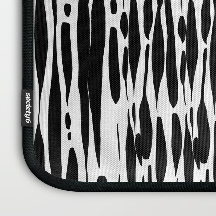 Twisted Ribbons - Black Laptop Sleeve Gallery Image 3