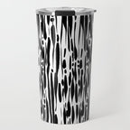 Twisted Ribbons - Black Travel Mug Gallery Image 1