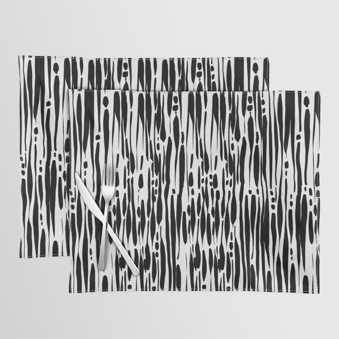 Twisted Ribbons - Black Placemat Gallery Image 1