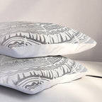 Growth Rings - 65 Years - Silver Pillow Sham Gallery Image 3