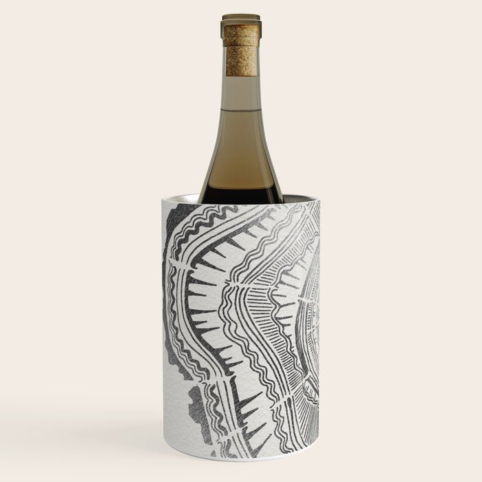 Growth Rings - 65 Years - Silver Wine Chiller Gallery Image 2