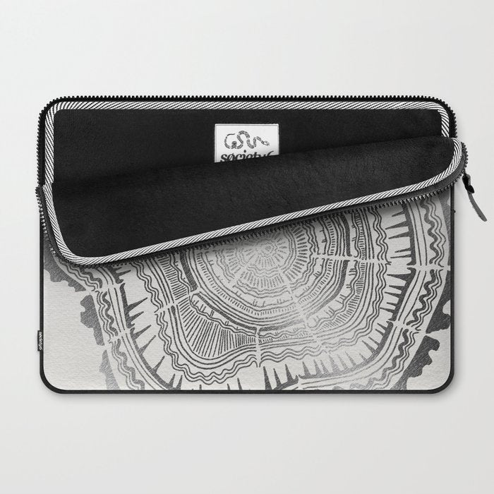Growth Rings - 65 Years - Silver Laptop Sleeve Gallery Image 2