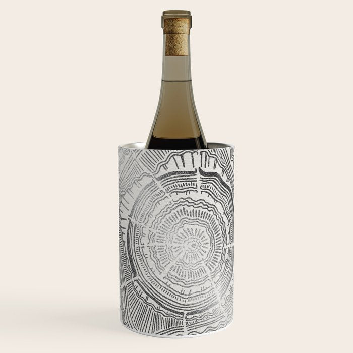 Growth Rings - 65 Years - Silver Wine Chiller Gallery Image 1