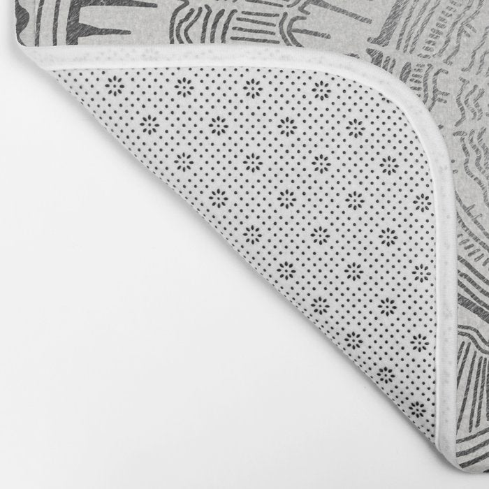 Growth Rings - 65 Years - Silver Bath Mat Gallery Image 2